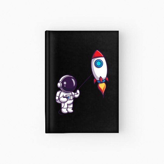 play with rocket balloon Hardcover Journal