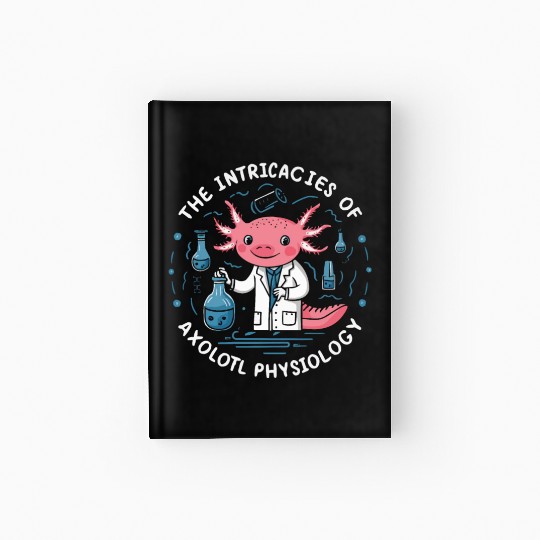 Axolotl Science Teacher Mexican Salamander Hardcover Journal
