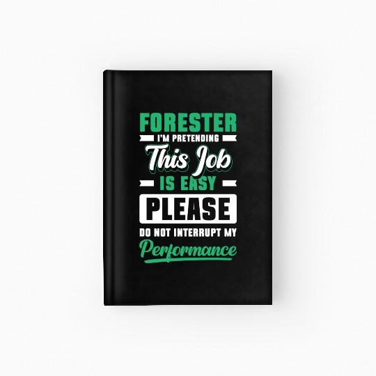 Forester Forest Workers Wild Boar Hardcover Journal