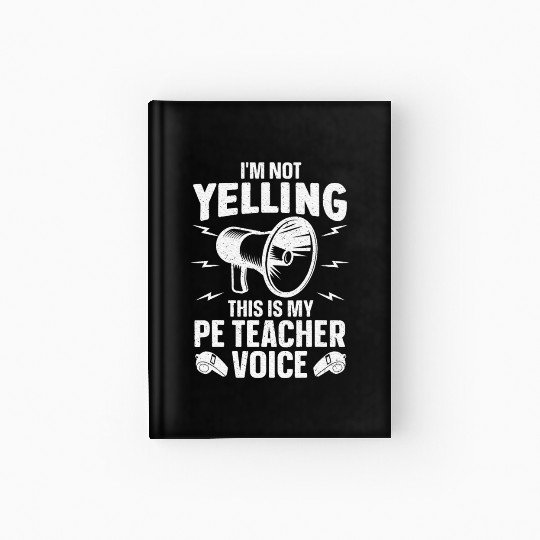 Cool PE Teacher Art Physical Education Teacher Hardcover Journal