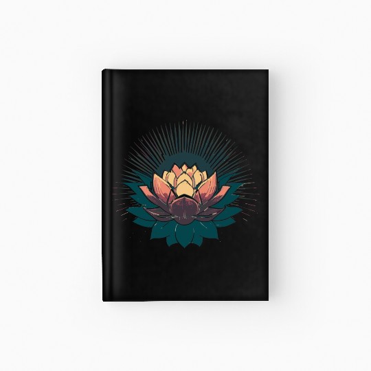 Radiant Lotus: Embrace Optimism and Happiness Hardcover Journal