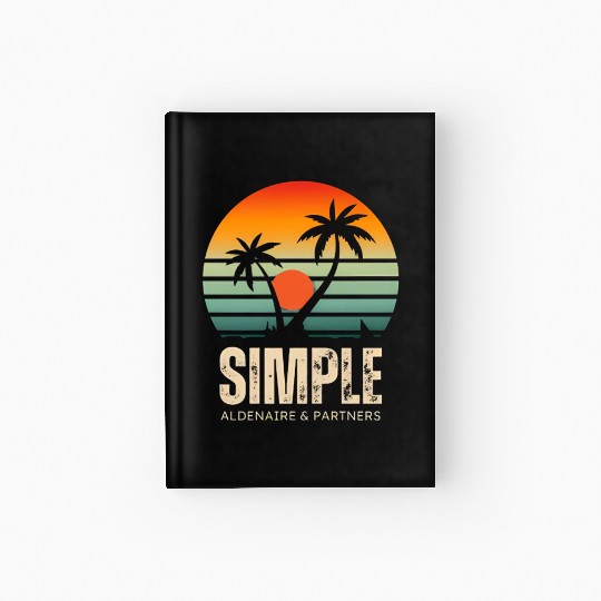 Sunrise on a quiet beach Hardcover Journal