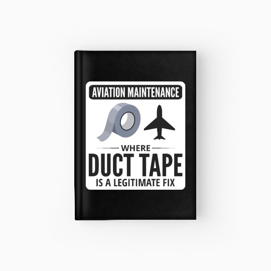 Aircraft Mechanic Aviation Technician Duct Tape Hardcover Journal