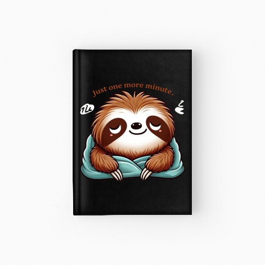 Sloth Just One More Minute Hardcover Journal