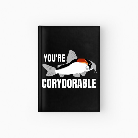 Corydoras Catfish You're Corydorable Aquarium Fish Hardcover Journal