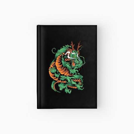 Angry Japanese Dragon Tattoo Hardcover Journal