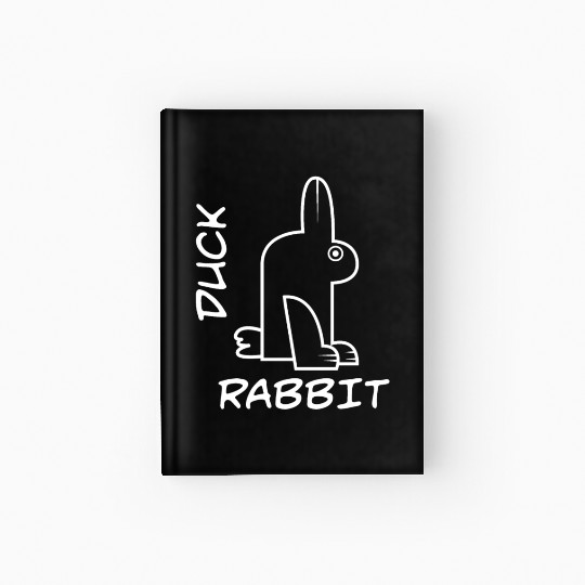 Rabbit Duck Meme Science Math Geek Philosophy Hardcover Journal