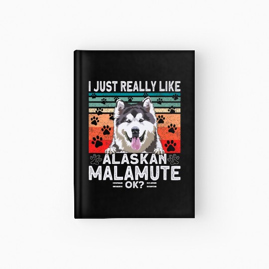 Dog Clothing Alaskan Malamute Premium Hardcover Journal