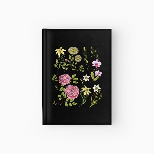 Flowers Cottagecore Mushroom Indie Clothes Hardcover Journal