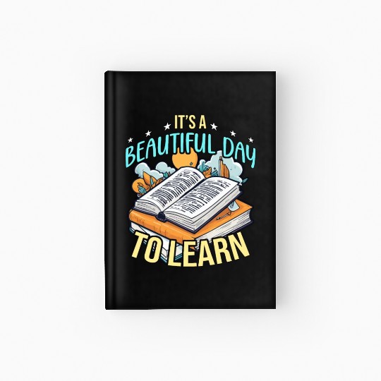 Literature Teacher It's A Beautiful Day To Reading Hardcover Journal