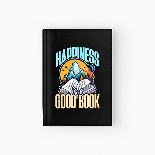 Literature Teacher Happiness Is A Good Book Reader Hardcover Journal