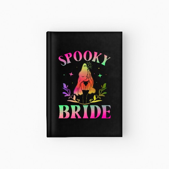 Spooky Bride Bridal Party Bachelorette Party Hallo Hardcover Journal