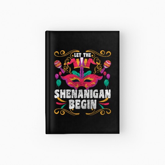 Carnival Street Festival Mardi Gras Queen Hardcover Journal