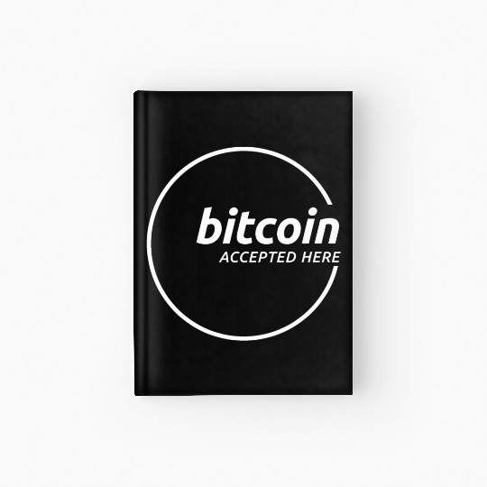 Bitcoin Accepted Here Promo Hardcover Journal