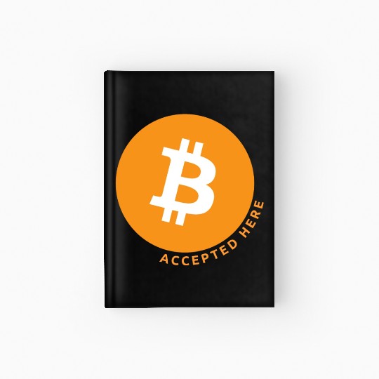 Bitcoin Accepted Here Promo Hardcover Journal
