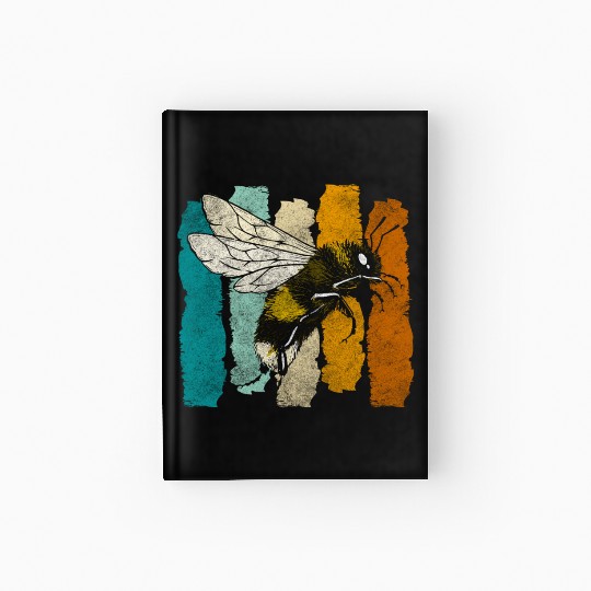 Honey Bee Nature Flowers Bees Hardcover Journal