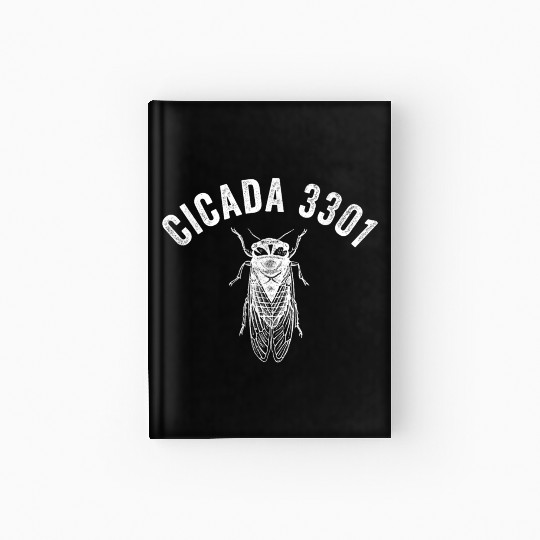 Cicada 3301 Enthusiast Emergence Funny Hardcover Journal