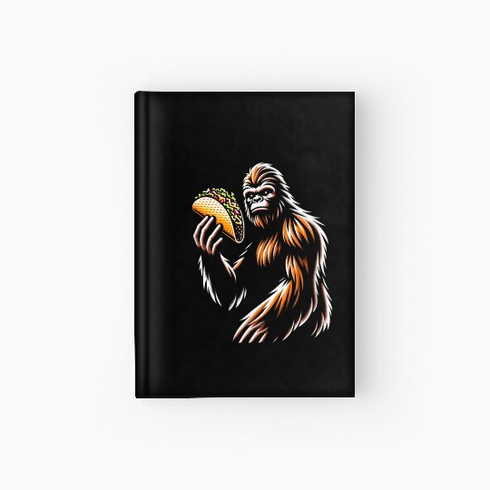 Bigfoot Taco Funny Cinco Mayo Hardcover Journal