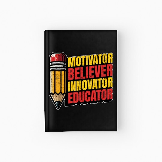 Literature Teacher Motivator Believer Bookworm Hardcover Journal