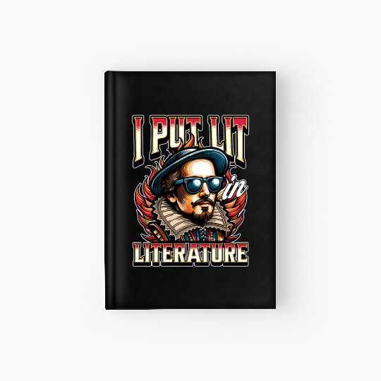 Literature Teacher I Put Lit In Literature Bookish Hardcover Journal