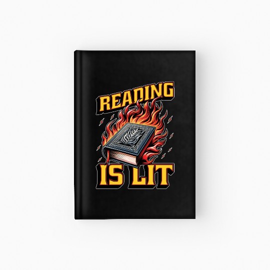 Literature Teacher Reading Is Lit Educator Bookish Hardcover Journal