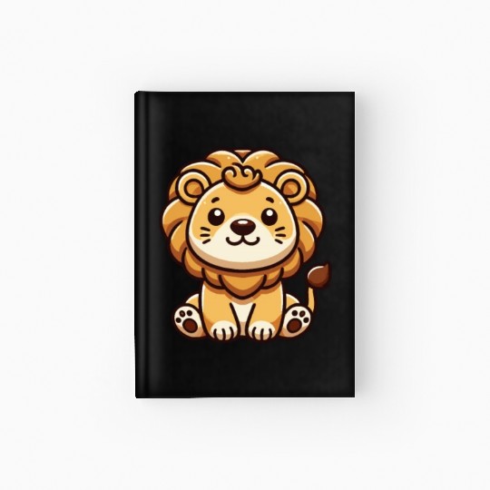 Lion Cute Animals For Kids Lion King Hardcover Journal