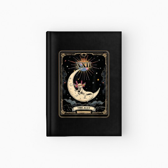 Pride Rainbow Sunglasses Ally Axolotl Hardcover Journal