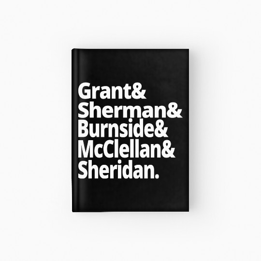 US Civil War History Union Army Generals Grant Hardcover Journal