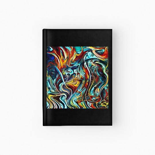 Multi abstrack Hardcover Journal