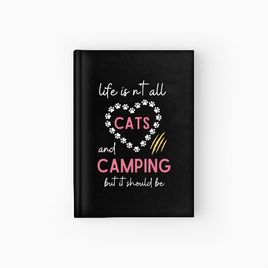 Funny cat lover Family Vacation Hardcover Journal