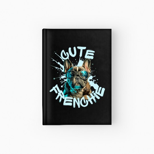 Cute frenchie Hardcover Journal