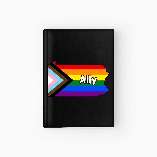 Pennsylvania Pride Ally Progress Flag Hardcover Journal
