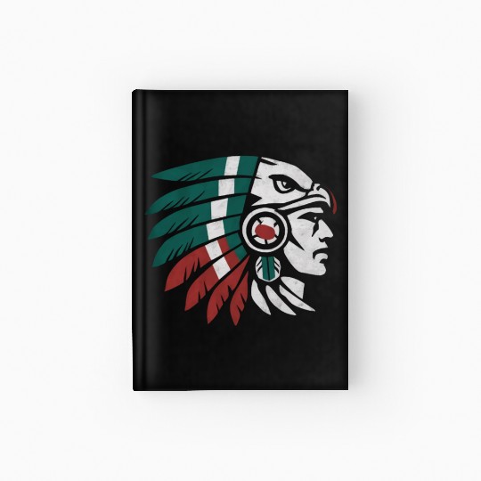 Aztec Warrior Indigenous Mexican Aztec Jaguar Hardcover Journal