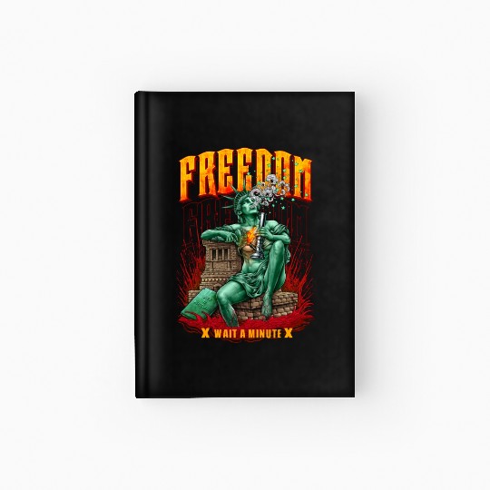 statue of liberty smoking #1 Hardcover Journal