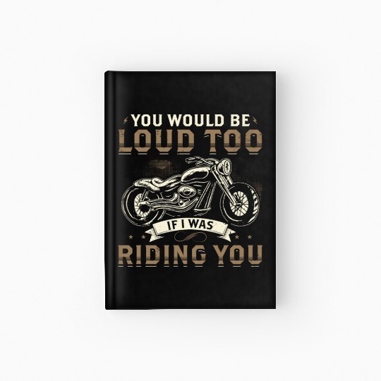 Cheeky Motorcycle Hardcover Journal