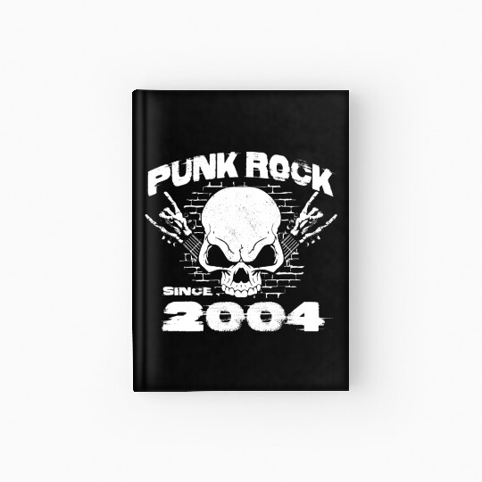Punk Rock Since 2004 - Skull Rock Hands 20th Hardcover Journal