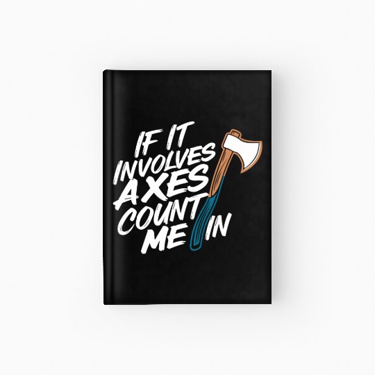 Axe Throwing Enthusiasts Championship Precision Hardcover Journal