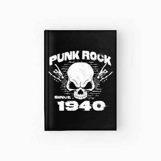 Punk Rock Since 1940 - Skull Rock Hands 84th Hardcover Journal