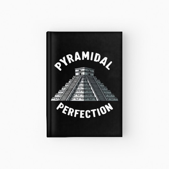 Aztec Pyramid Mayan Indigenous Mexican Aztec Hardcover Journal