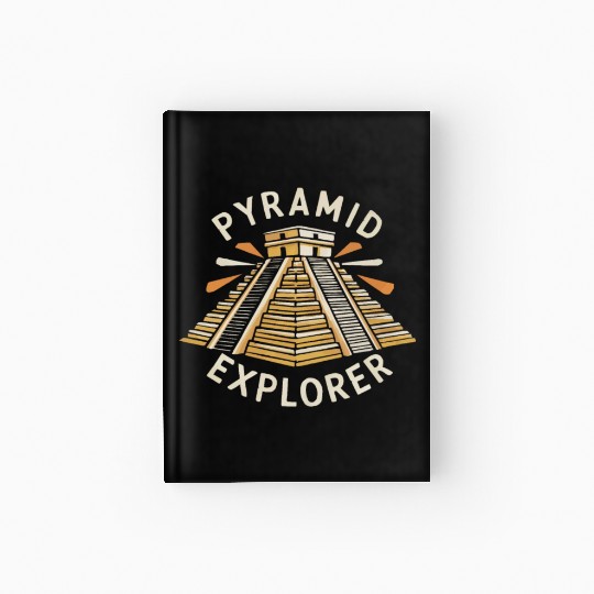 Aztec Pyramid Mayan Indigenous Mexican Aztec Hardcover Journal