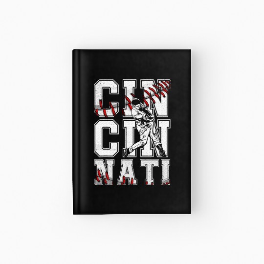 Cincinnati Baseball Lover Met At Game Day Hardcover Journal