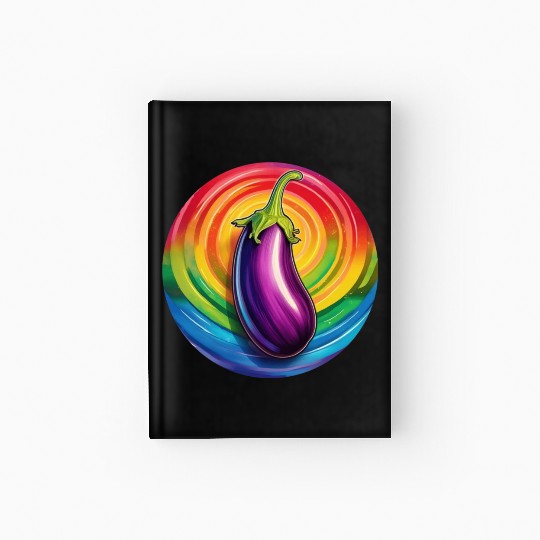 LGBTQ Eggplant Hardcover Journal