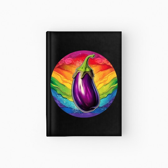 LGBTQ Eggplant Hardcover Journal