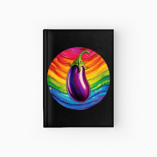 LGBTQ Eggplant Hardcover Journal