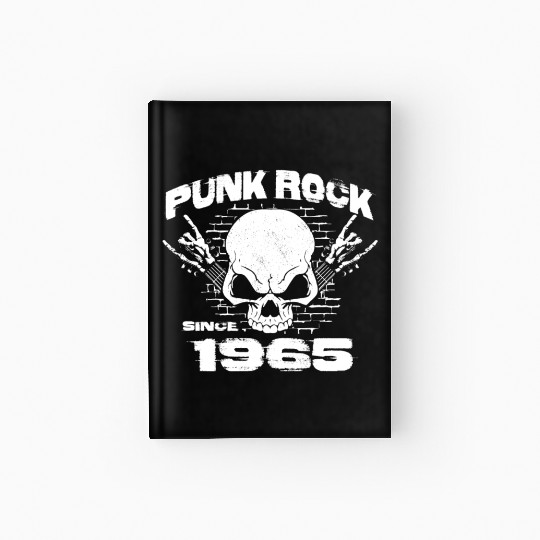 59th Birthday - Punk Rock Since 1965 Skull Rock Hardcover Journal