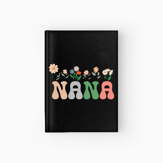 Nana Wildflower Floral Design Cherry Blossom Nana Hardcover Journal