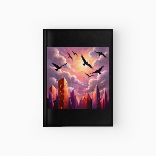 Geometric Twilight City Hardcover Journal