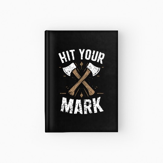 Axe Throwing Enthusiasts Championship Precision Hardcover Journal