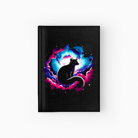 Cool Platypus Galaxy Space Art Hardcover Journal