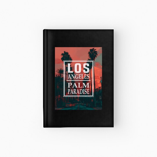 Los Angeles Palm Paradise Hardcover Journal